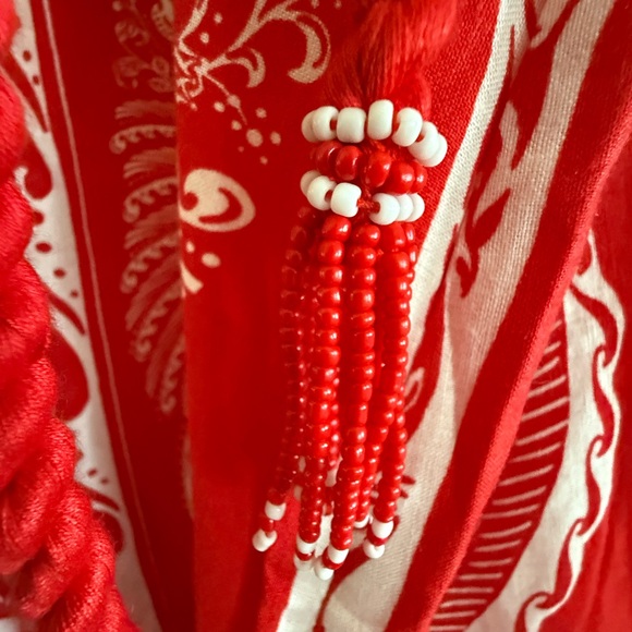 NWT Farm Rio “Majestic Coconut Tree” Red Maxi Dress in size XL 🌴❤️ - Picture 5 of 8